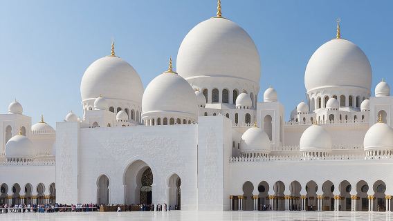 Excursión de un día completo por la ciudad de Abu Dabi y la Gran Mezquita Sheikh Zayed desde Dubái