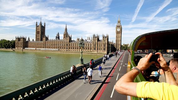 Vintage Londra Otobüs Turu Dahil Olmak Üzere Gemi Turu ve London Eye Seçeneği