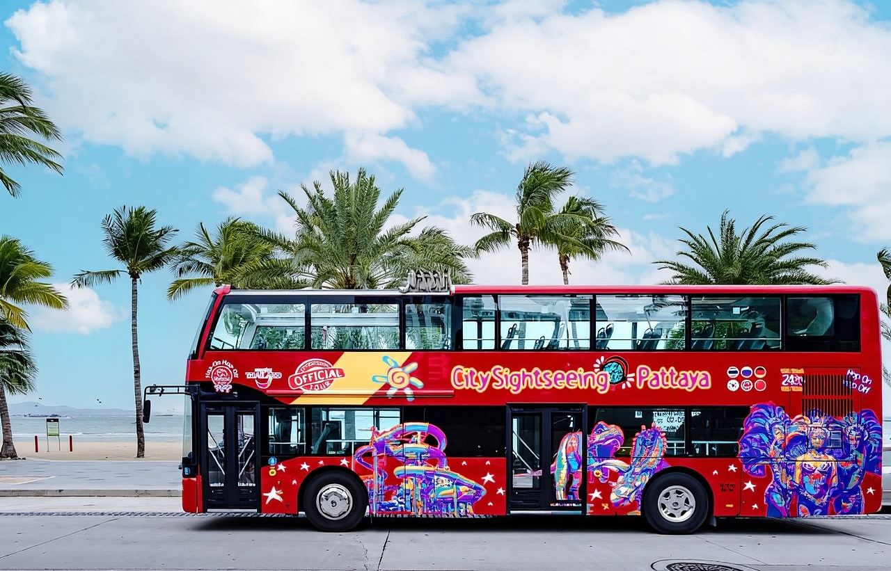 Hop-On Hop-Off-Bustouren und Nongnooch Pattaya Combo