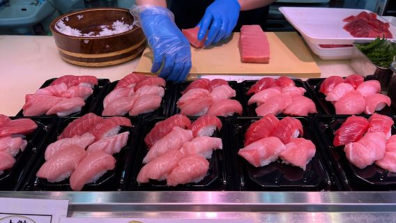 Tokyo: Tour ẩm thực và đi bộ tham quan chợ cá Tsukiji