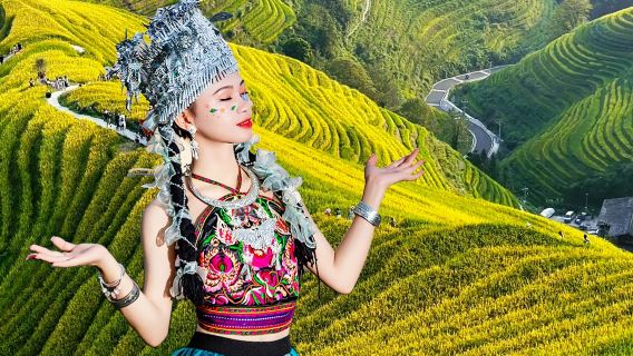 Guilin 1-day Tour: Longji Rice Terraces + Ping'an Zhuang Village + Jinkeng Dazhai Village (Small Group | Private Tour)