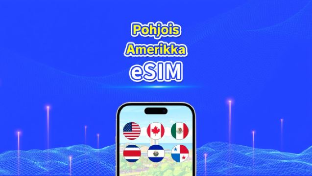 Pohjois-Amerikan eSIM | 5G/4G | nopea data | päiväpaketti/datapaketti | 24 tuntia | 1-30 päivää | QR-koodi