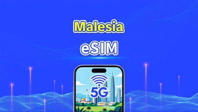 Malesian eSIM | 5G/4G | Päiväpaketti/liittymäpaketti | Nopea tiedonsiirto | Kalenteripäivä | 1-30 päivää | QR-koodi