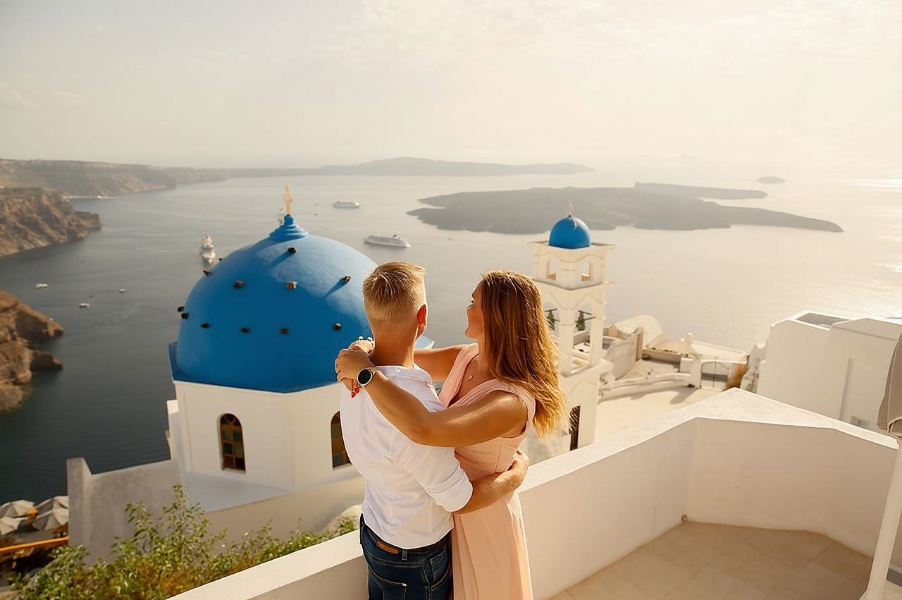 Tour fotografico personale di viaggio e vacanza a Santorini