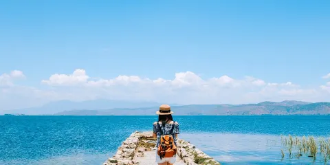 大理360度環海線一日遊洱海喜洲雙廊古鎮文筆村理想邦導遊講解