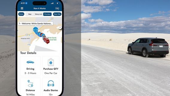 ทัวร์ขับรถและเดินชมอุทยานแห่งชาติไวท์แซนด์สด้วยตนเอง