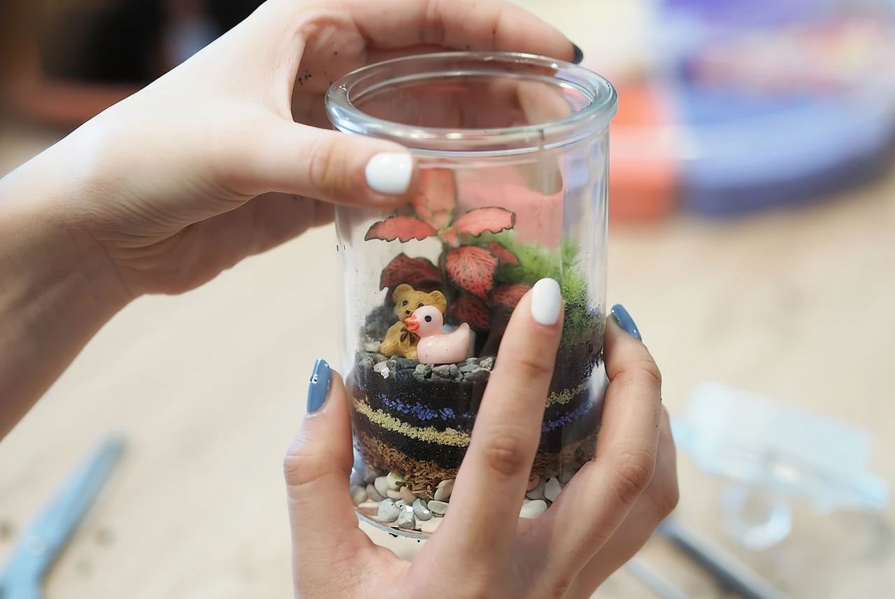 Мастер-класс по созданию террариумов "Тропический лес" в Сингапуре от J2 Terrarium