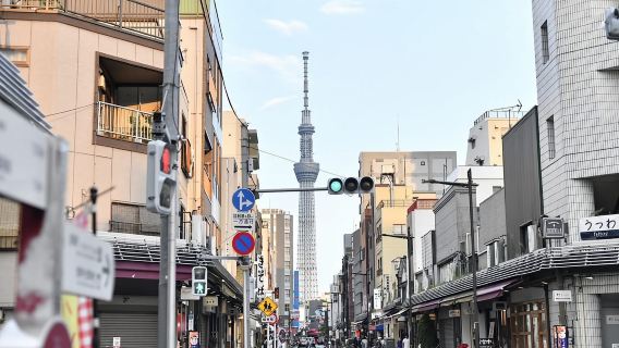 Recorrido cultural por Asakusa, degustación gastronómica con fotografía.