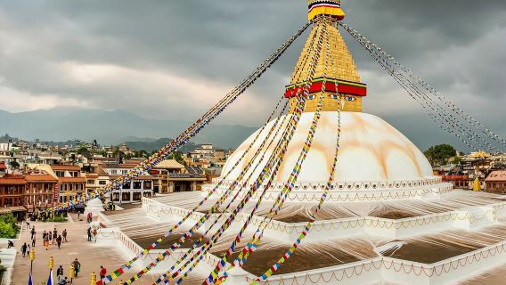 one-day tour of 4-7 historical sites in Kathmandu, Nepal (lunch/private shared tour available)