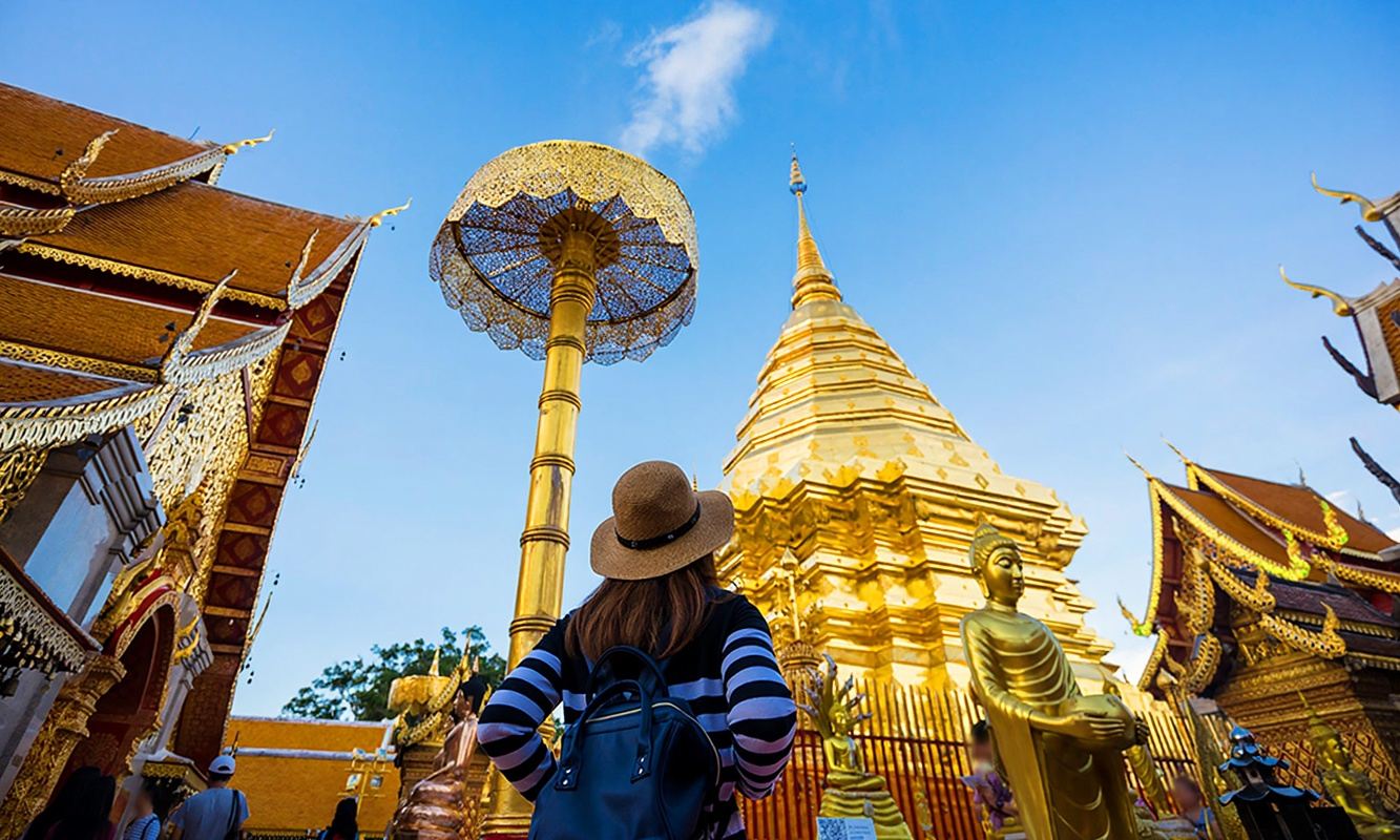 清邁素貼山+雙龍寺+清邁大學一日遊 清邁夜景/泰式火鍋可選