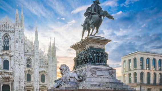 Nhà thờ Milan + Quảng trường Duomo + Cổng Porta della Signoria + Phòng trưng bày Vittorio Emanuele II