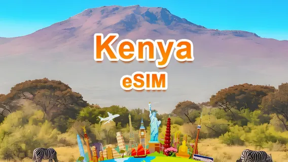 Kenia 4G eSIM| Gesamtpaket| Gesamt 1 GB – 30 GB| 3-30 Tage|QR-Code