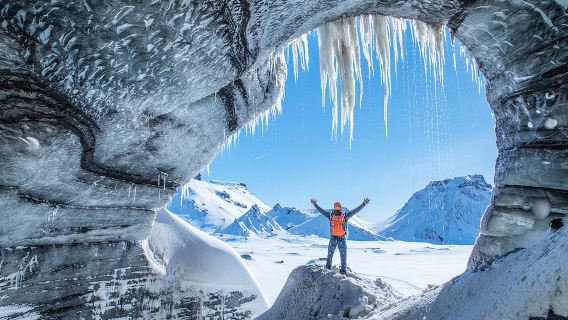 Grotte de glace du volcan Katla - Excursion en super jeep au départ de Vik