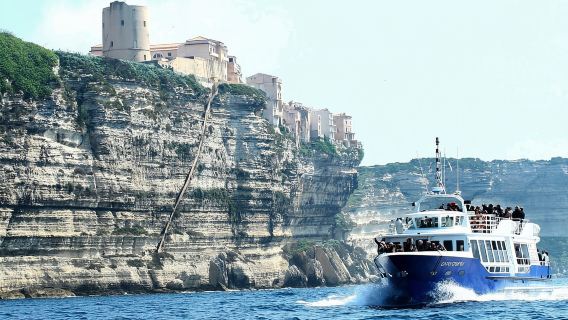 From Ajaccio or Porticcio: Day Trip to Bonifacio by Boat