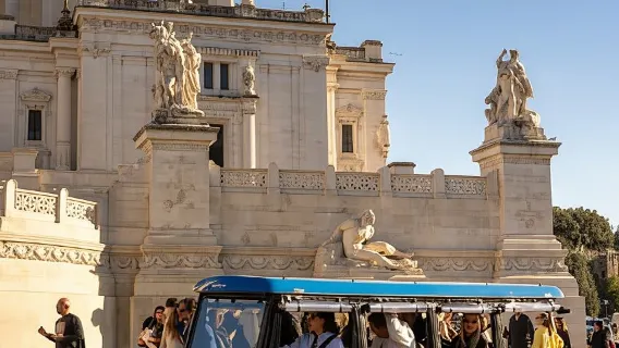 Visite de Rome en voiturette de golf avec glaces et souvenirs