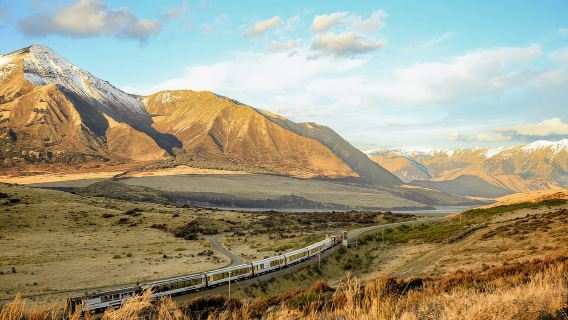 Billete de tren panorámico Alpine Explorer (Christchurch - Arthur's Pass ida y vuelta en el mismo día)