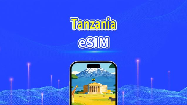 eSIM Tanzania | 4G | Paquete de Datos Diario/Total | 1–30 días | Facturación 24 Horas | Código QR