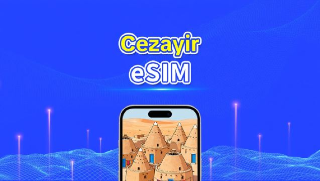 Cezayir eSIM | 4G | Yüksek Hızlı İnternet | 24 Saat | 1-30 Gün Arası Seçenekler | QR Kodu