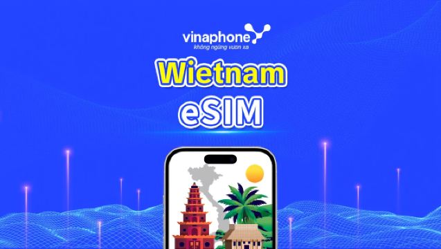 Wietnam eSIM | 4G | Pakiet dzienny/Pakiet danych | Doba kalendarzowa | Kod QR