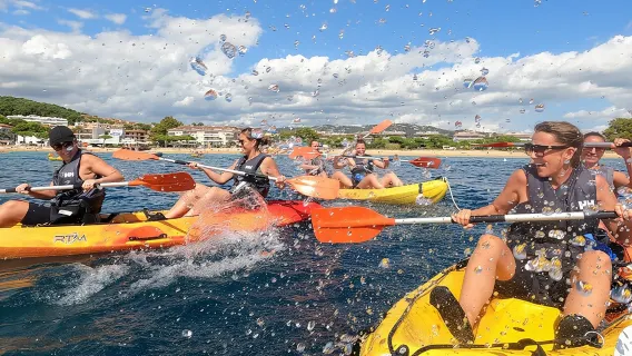 Costa Brava: Kayak, Snorkel, Photos, Lunch, Beach & Cliff Jump!