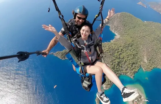 費特希耶滑翔傘飛行體驗【土耳其費特希耶滑翔傘|酒店接送服務|可選含影片照片|明星同款滑翔傘
