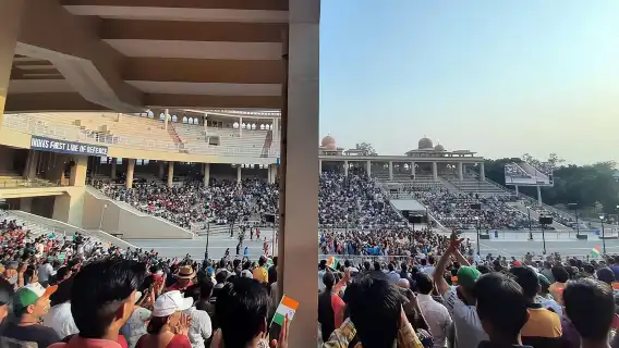 Amritsar Wagah Border Flag Ceremony.