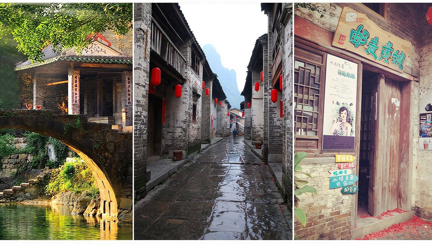 廣西賀州+黃姚古鎮+黃姚花海+酒店來回接送