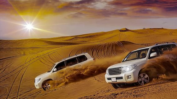 Premium Private Desert Safari by 4x4 Vehicle with BBQ Dinner