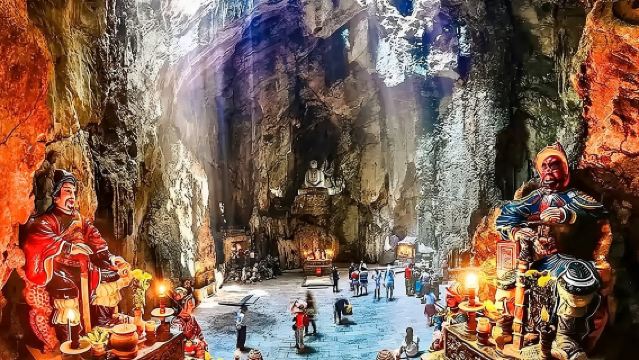 Monkey mountain-Huge Lady Buddha-Marble mountains & Am Phu caves