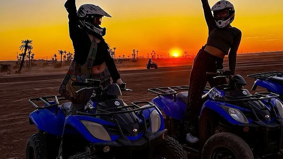 Agafay Desert Sunset: Quad & Camel Ride + Dinner & Fire Show