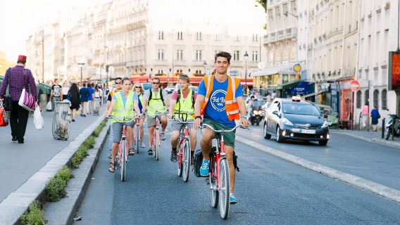 Fahrradtour durch Paris bei Nacht