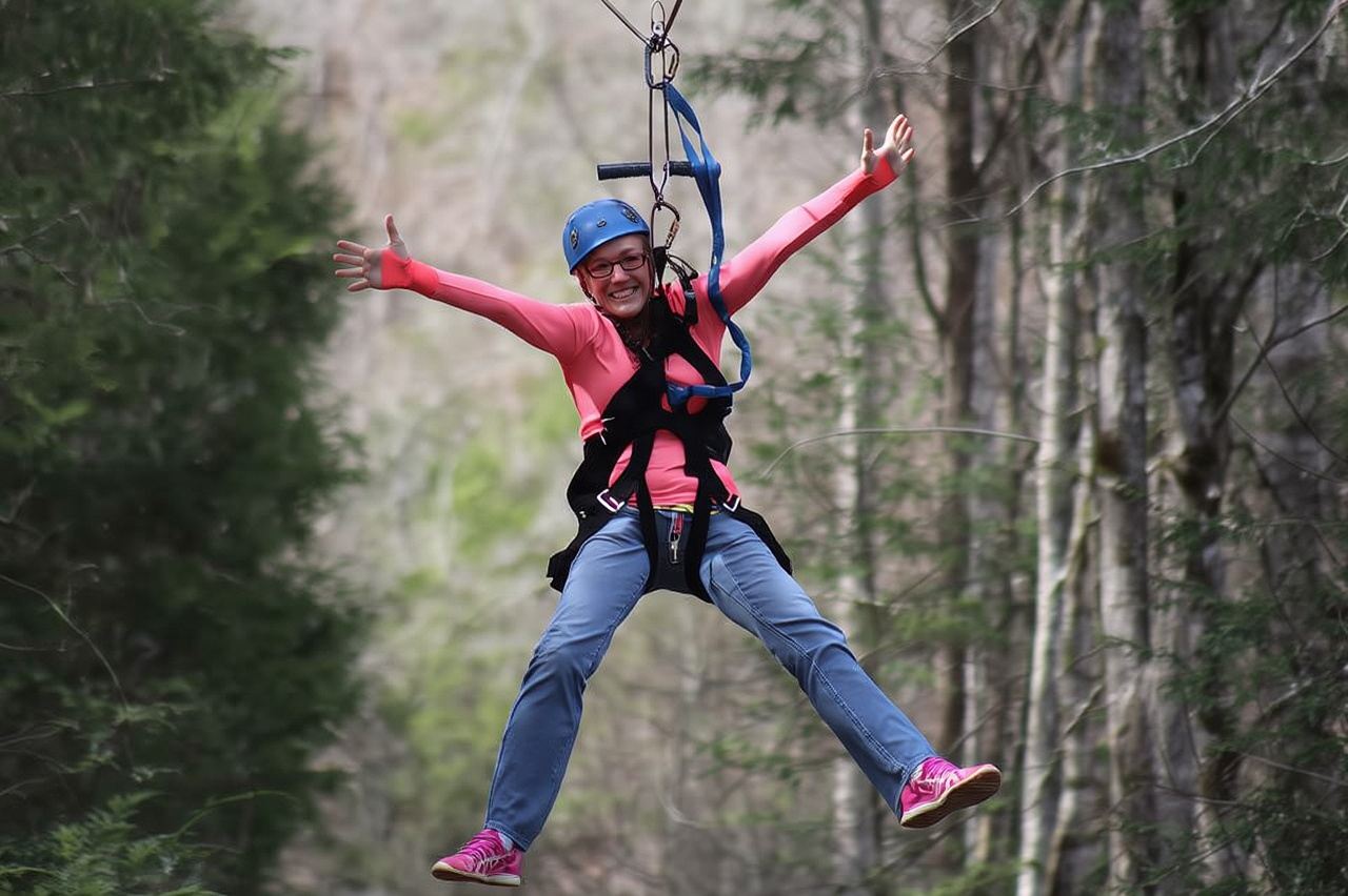 Sevierville: Waterfall Canopy Zip Lining in Smoky Mountains