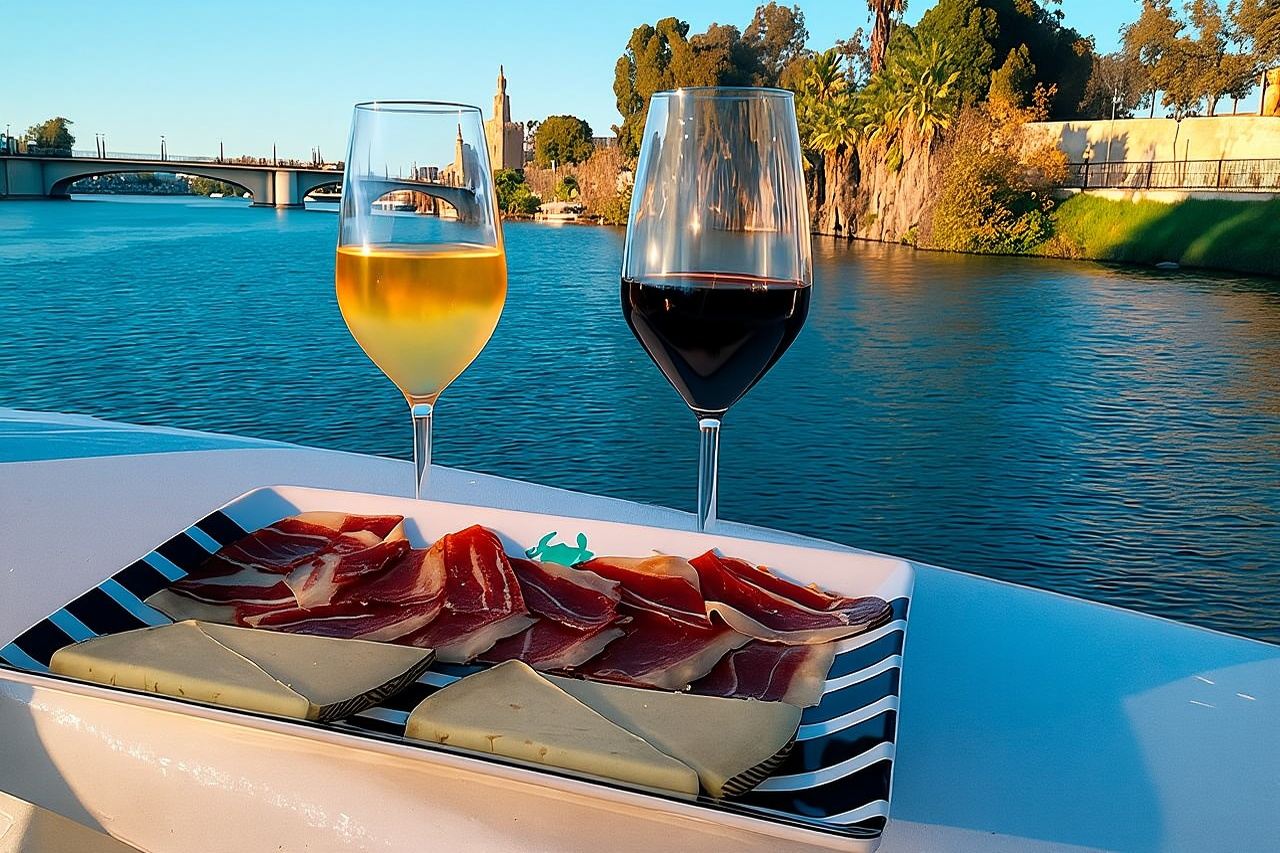 Seville: Cruise along the Guadalquivir River with appetizer