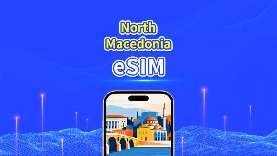 Macedonia eSIM | 4G | Daily/Total Data Package | 1-30 days | 24-Hour Billing | QR code