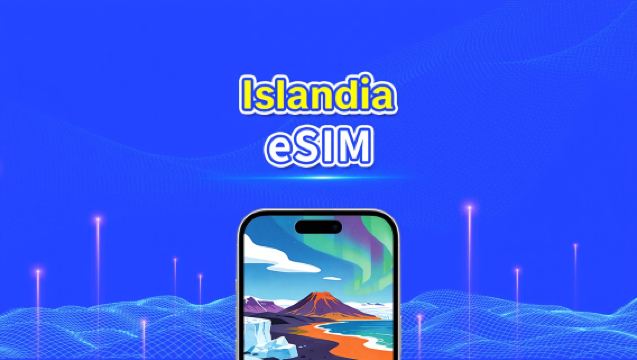 Islandzka eSIM | Szybki transfer danych | 5G/4G | Pakiety dzienne/pakiety danych | 24 godziny | 1-30 dni | Kod QR