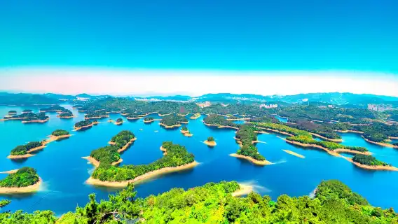 杭州千島湖景區+梅峰島+千島湖中心湖區一日遊【夢想系列遊船】