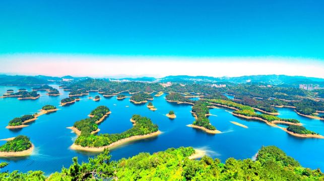千島湖中心湖+月光島+梅峰島+大咖土著景●講解一日遊土著導遊