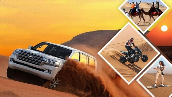 Doha : Half Day Desert Safari With SandBoarding and Camel Ride