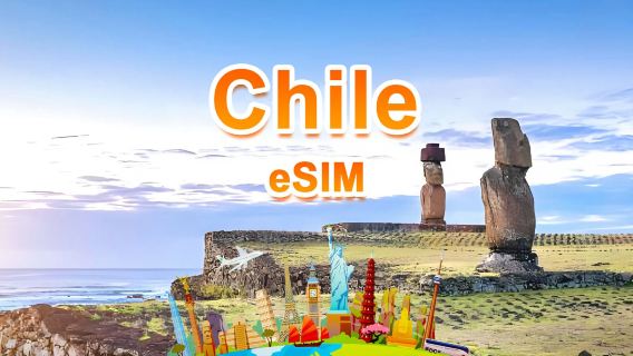 Chile 4G/5G eSIM | Daily package/Total package | 1GB/day-total 30GB | 1-30 days | 24-hour system | QR code