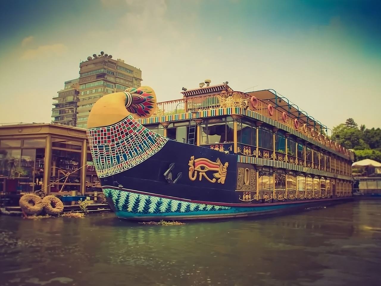 Cairo Night Dinner Cruises on Pharao's boat with transfers