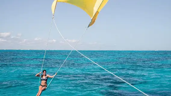 Isla Mujeres adventure by Catamaran. Snorkel, open bar and lunch