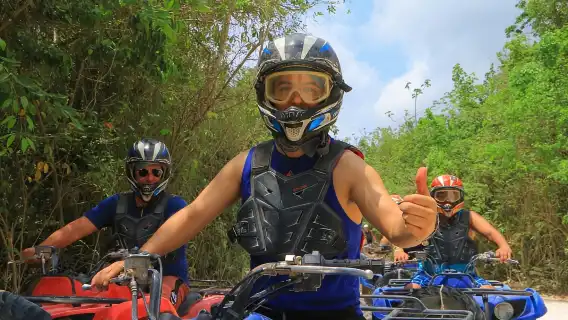 ATV, zipline circuit and cenote