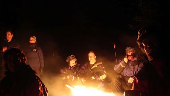 Luleå: escursione con le ciaspole per ammirare l'aurora boreale