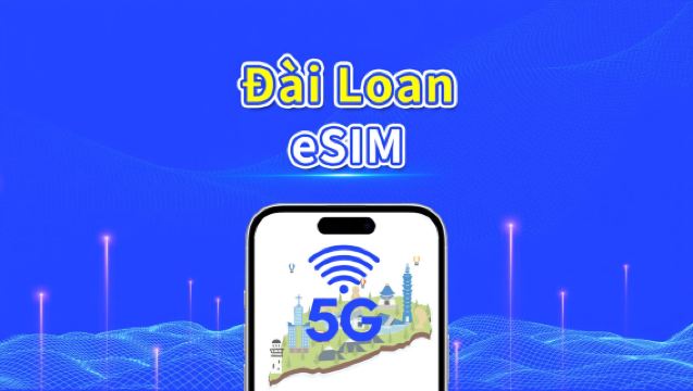 eSIM 5G Đài Loan | Gói dữ liệu theo ngày/tổng | 1–30 ngày | Tính phí theo ngày dương lịch | Mã QR