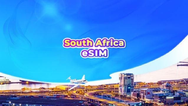 South Africa 4G eSIM | Daily package/data package | 24-hr billing | QR code