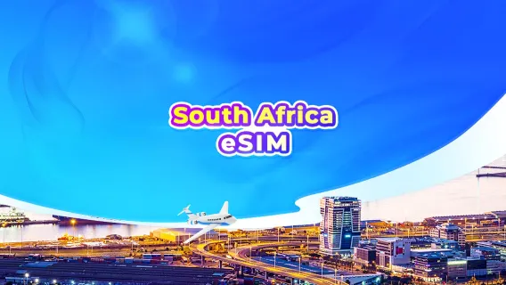 South Africa 4G eSIM | Daily package/data package | 24-hr billing | QR code