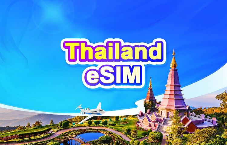 Thái Lan 5G eSIM | Gói ngày/Gói dữ liệu | 1-30 ngày | Tính phí 24 giờ | Mã QR