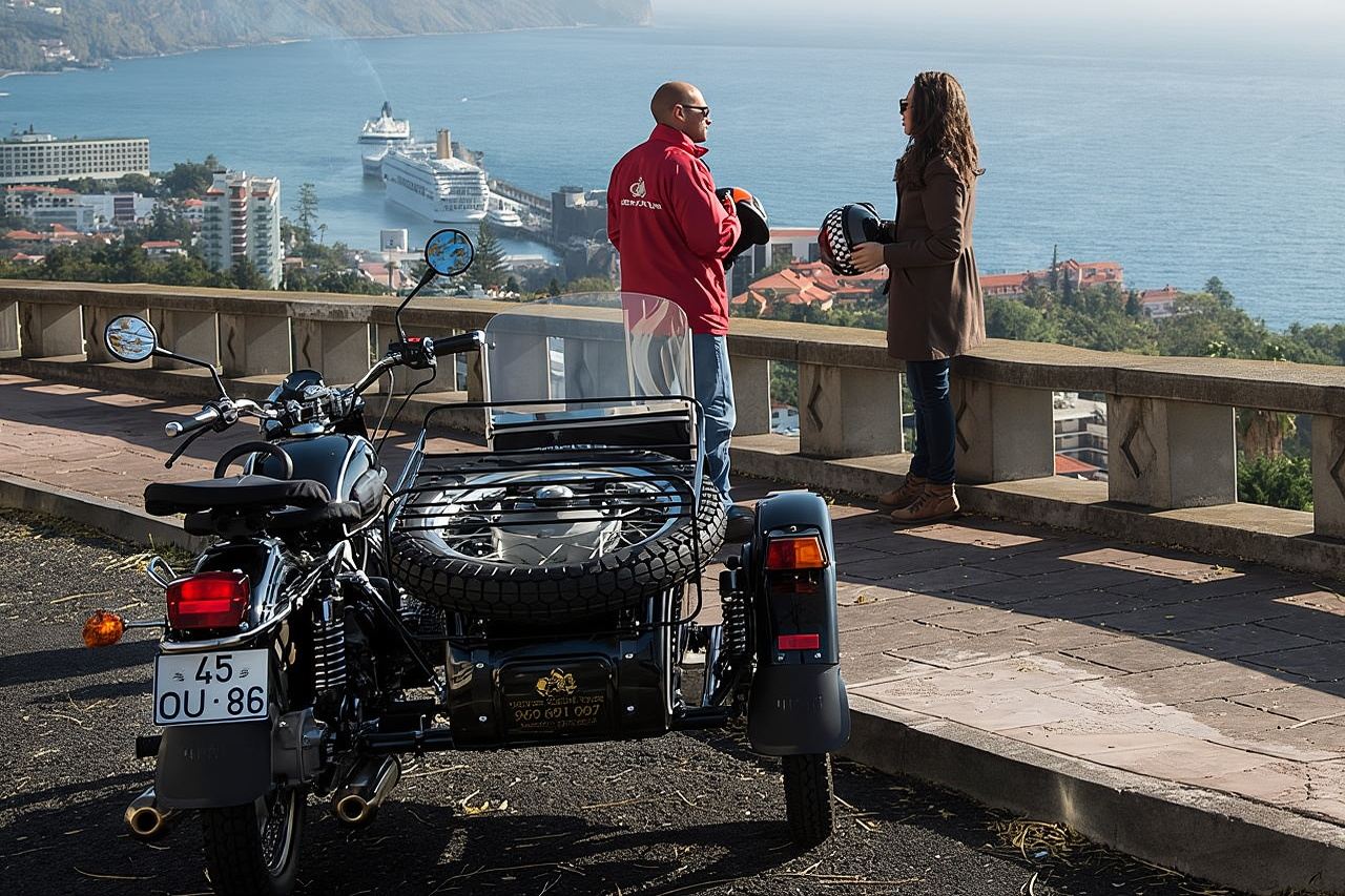 Tour privato in sidecar - Centro di Funchal per 1 o 2 persone