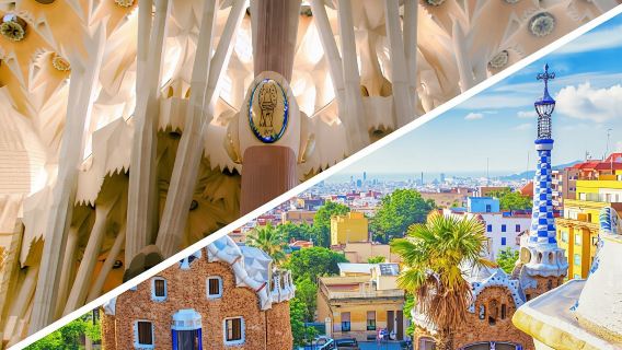 Park Güell and Sagrada Familia tickets with tower access and transfer