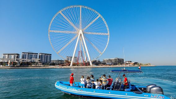 Emozionante tour in motoscafo a Dubai (90 minuti) – Skyline della Marina e iconico Burj Al Arab